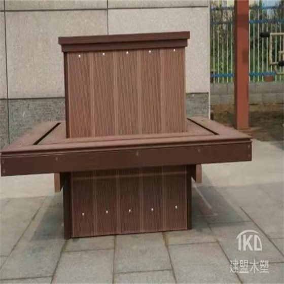 榆林木塑花箱坐凳